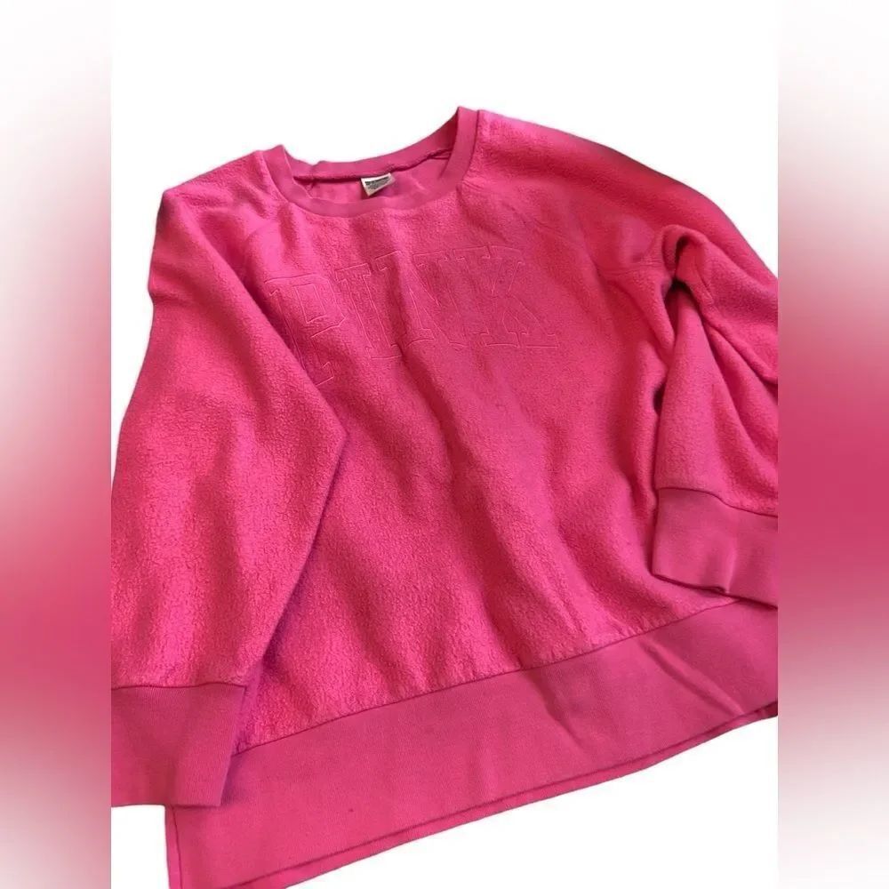 Pink by Victoria’s Secret size small sweat shirt fleece size small see pics